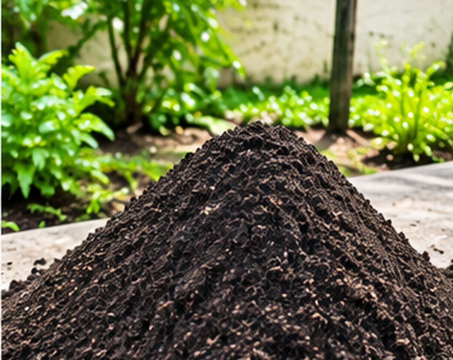 Terra preta para jardinagem e cultivo